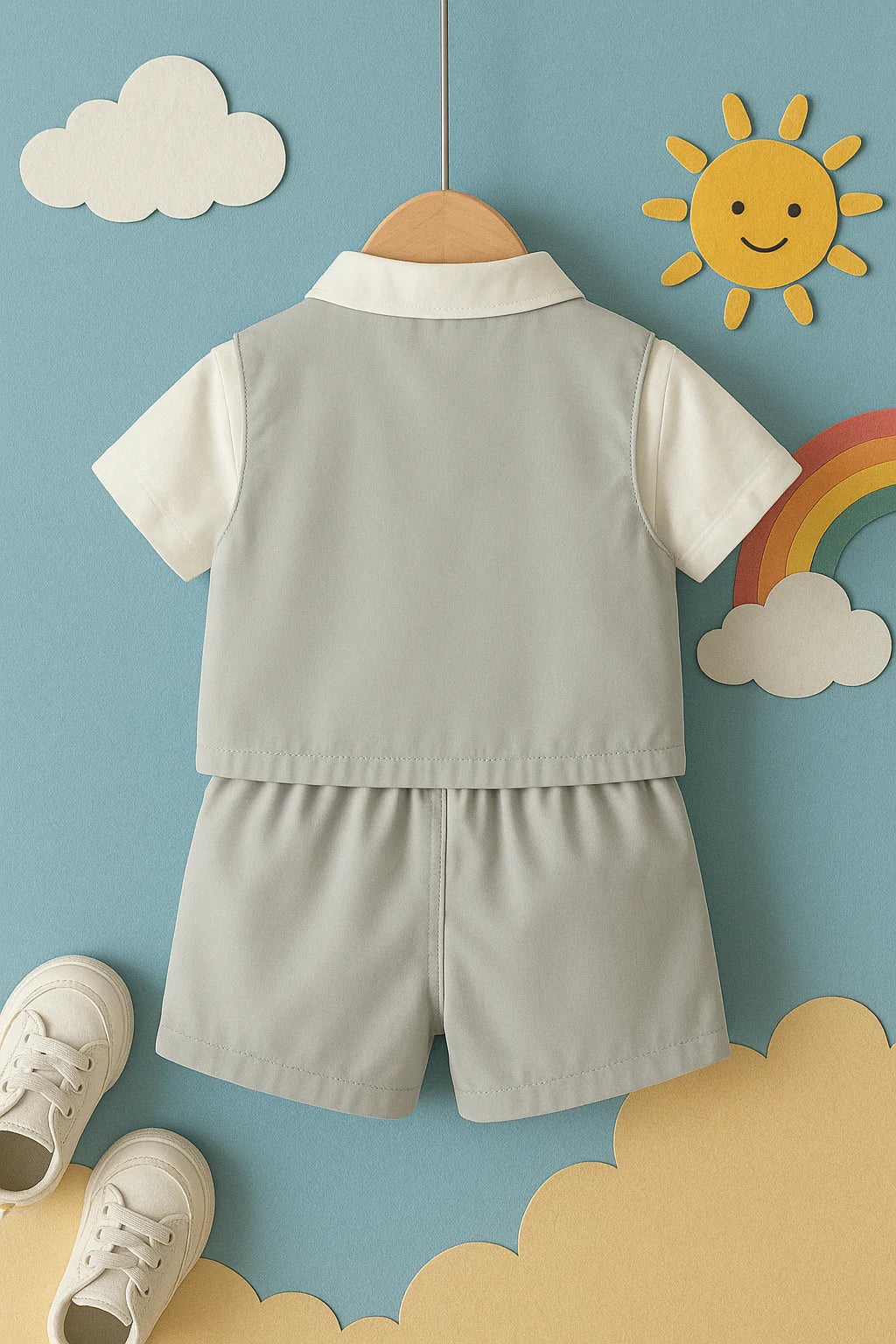 Cotton Pony Shirt and Shorts Set