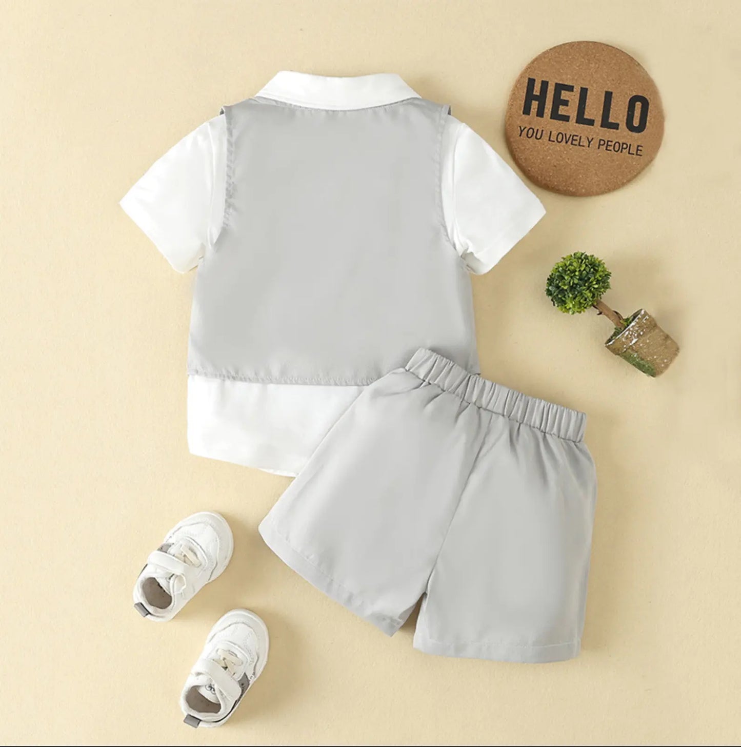 Cotton Pony Shirt and Shorts Set