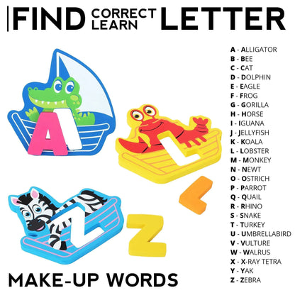 Foam Bath Toy Wet & Stick Bathtub Alphabet 52 Pcs