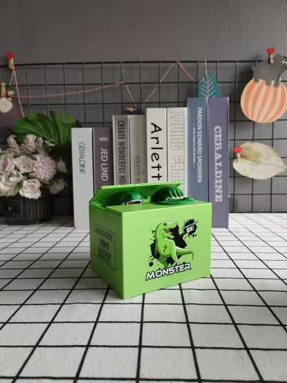 Coin Stealing Dinosaur Box