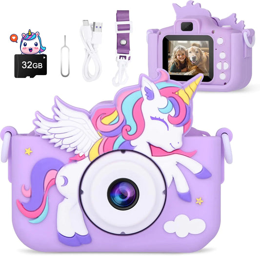 Unicorn Magic Kids Camera - HD Video 32GB