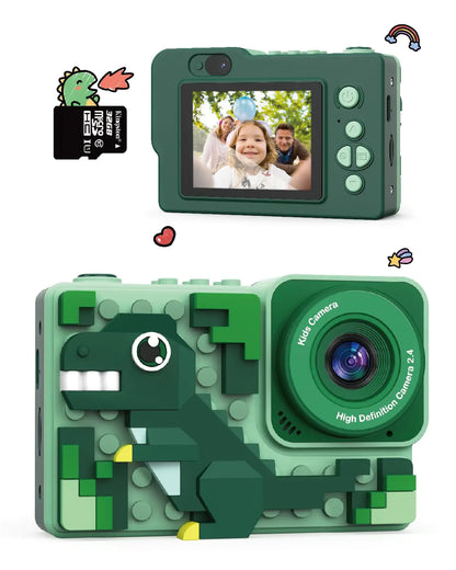 DinoSnap Kids Camera: HD Dual Camera with Fun Features for 3-12 Yrs