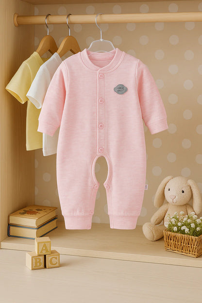 Cotton Long-Sleeve Baby Bodysuit
