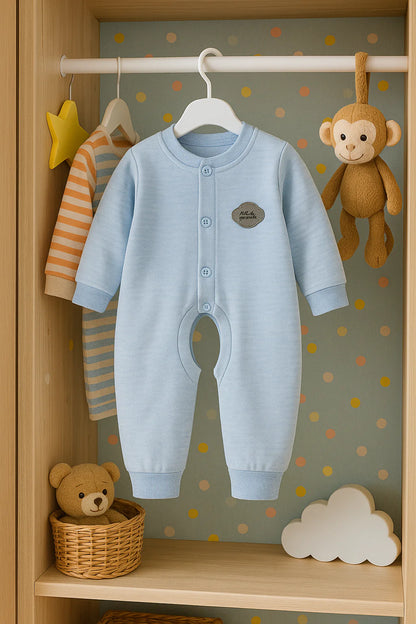 Cotton Long-Sleeve Baby Bodysuit