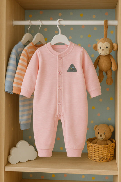 Cotton Long-Sleeve Baby Bodysuit