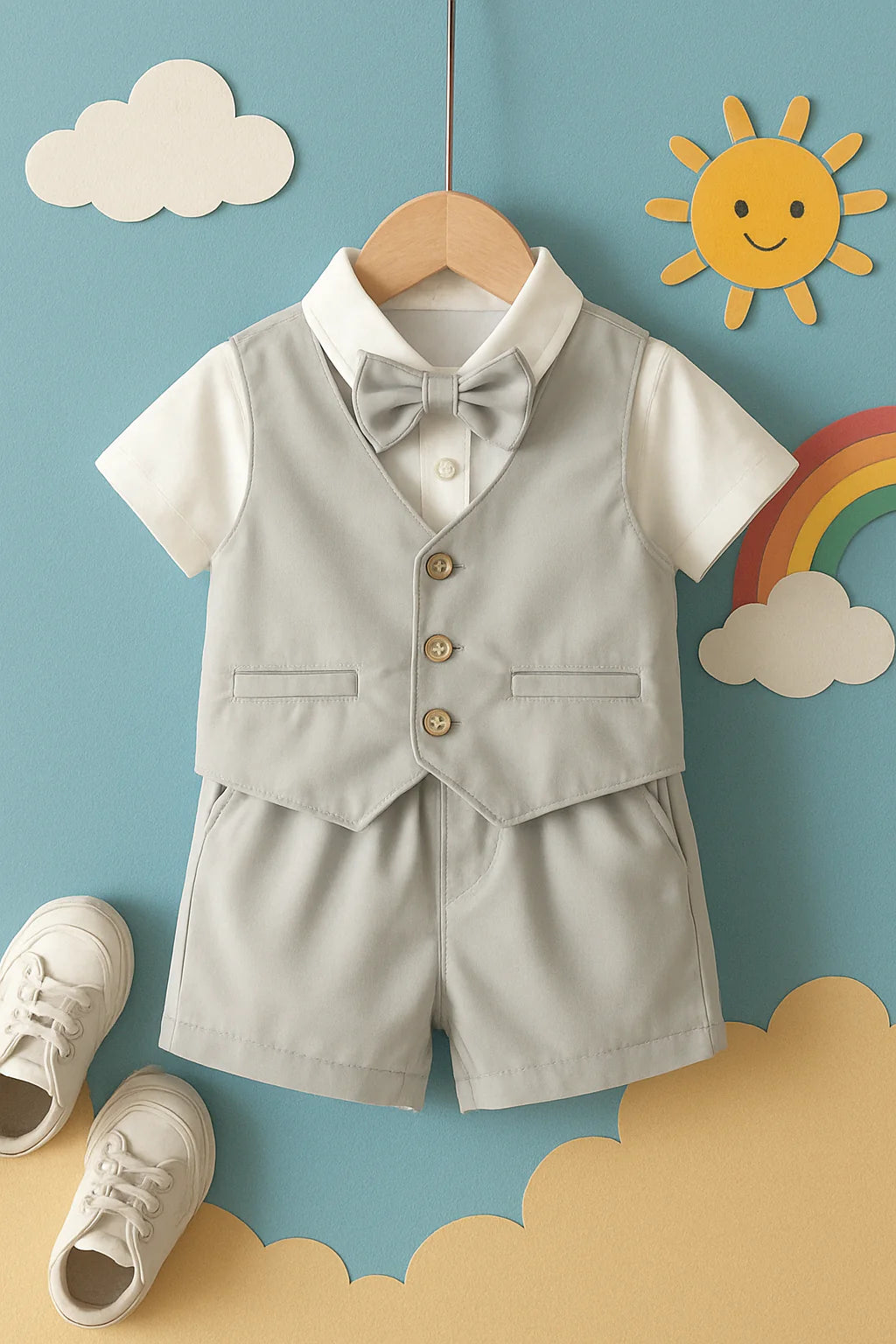 Cotton Pony Shirt and Shorts Set