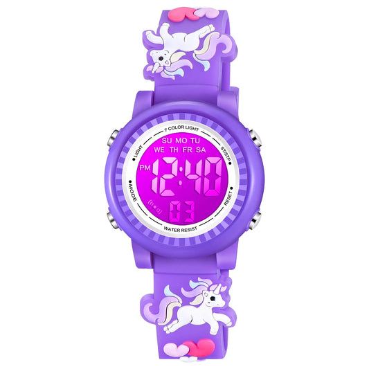 Venhoo Colorful Cartoon Kids' Watch