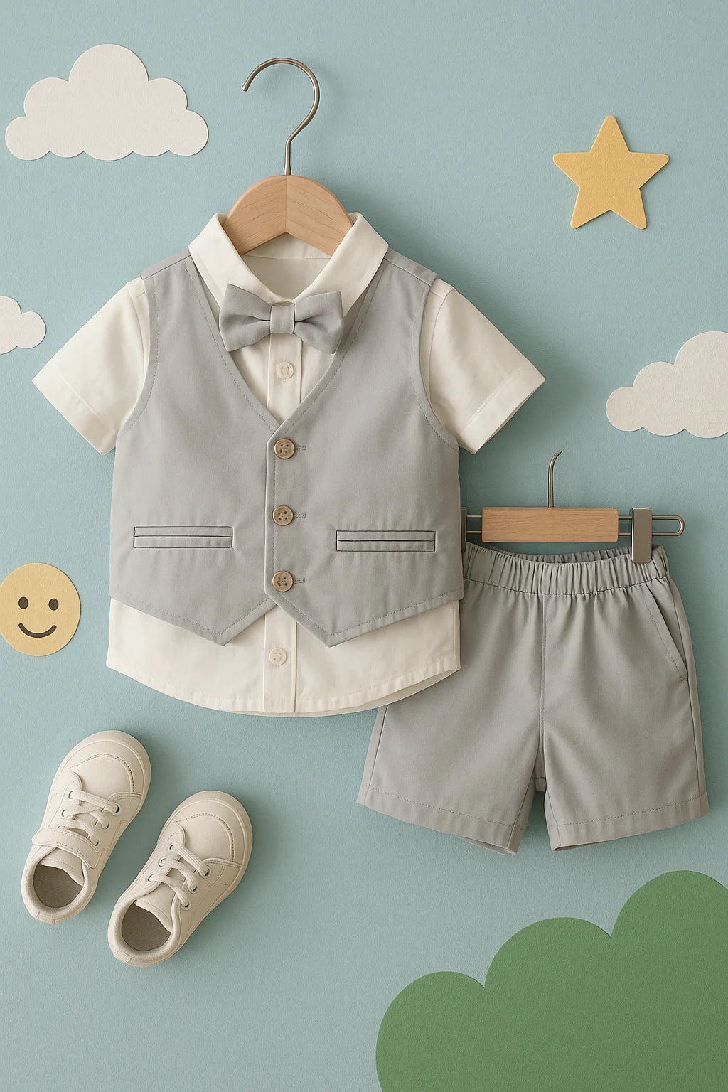 Cotton Pony Shirt and Shorts Set