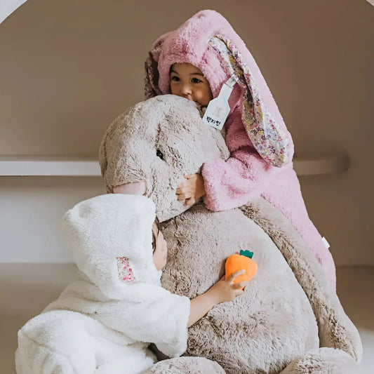 Rabbit Flannel Baby Onesie